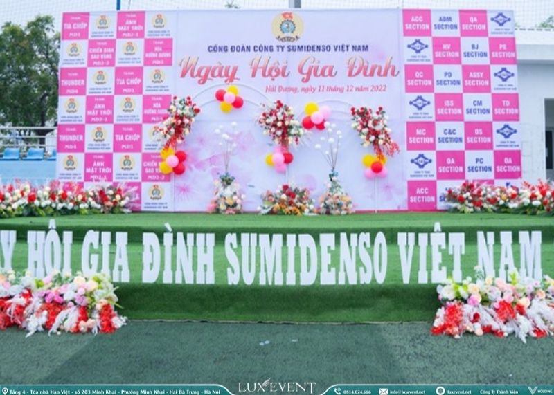 Mẫu backdrop tông hồng