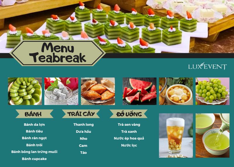 Thực đơn teabreak kiểu Việt Nam