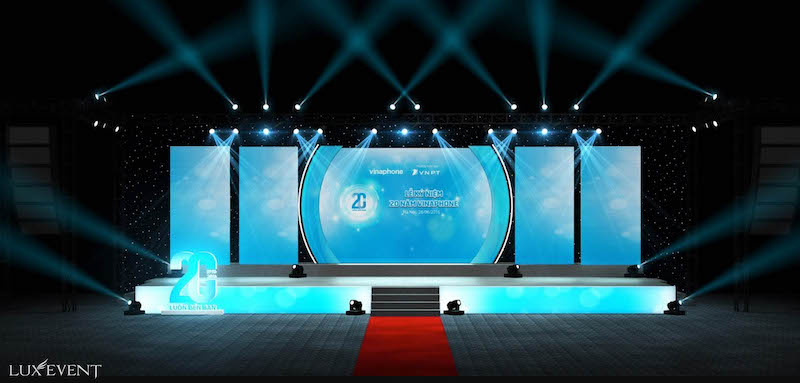 Backdrop kỷ niệm tạo điểm nhấn cho sự kiện công ty 