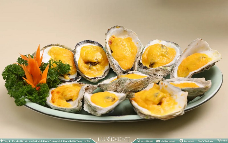 Hàu nướng - món ăn giáng sinh Việt Nam 