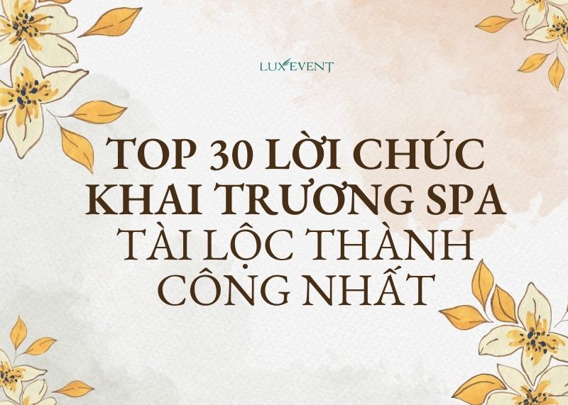 lời chúc khai trương Spa