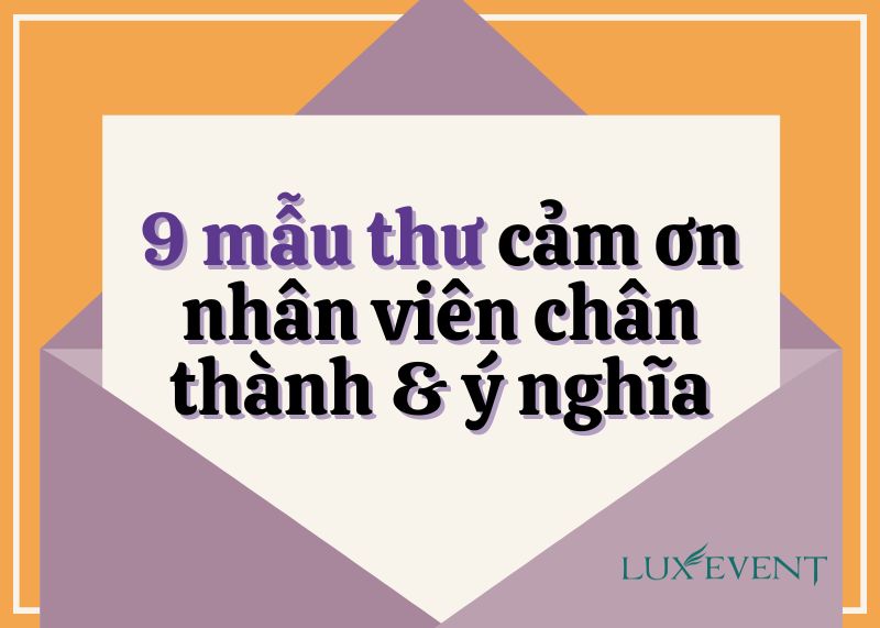 Thư cảm ơn nhân viên